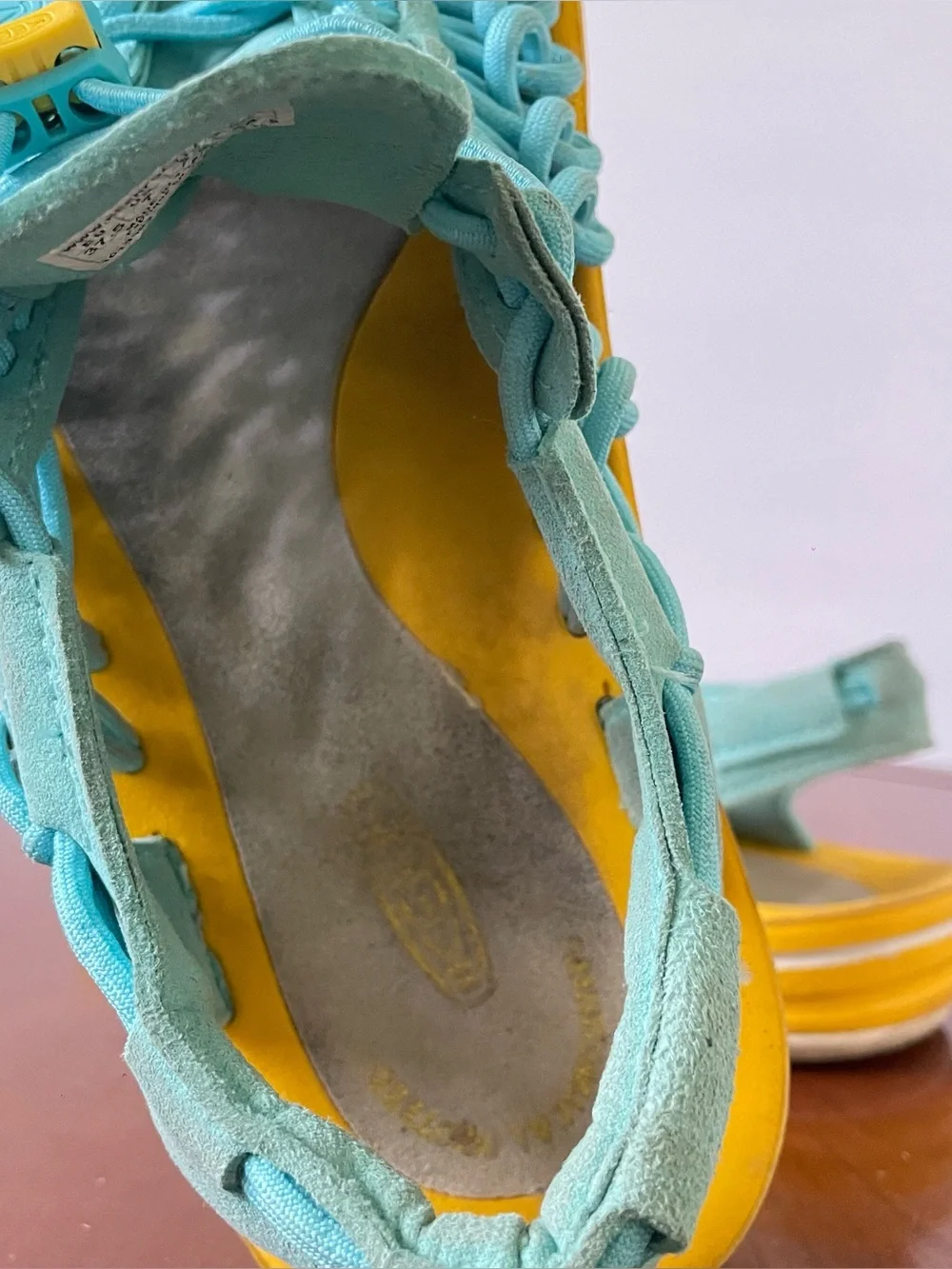 KEEN UNEEK Turquoise Woven Cord Sandals | US 7 - Picture 8 of 8